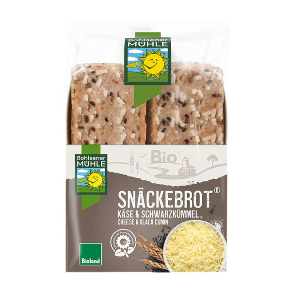 Produktfoto zu Snäckebrot Käse & Schwarzkümmel 200g