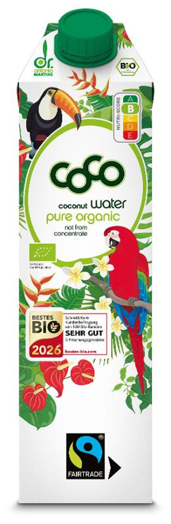 Produktfoto zu Coco Water Pur Fairtrade 1L