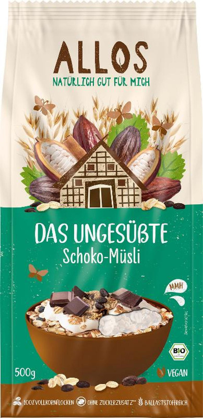Produktfoto zu Das Ungesüßte Schoko-Müsli 500g