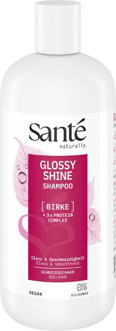 Produktfoto zu GLOSSY SHINE Shampoo Birke + 3-fach Protein Komplex 500ml