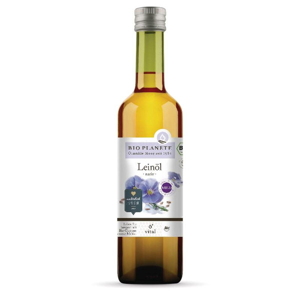 Produktfoto zu Leinöl nativ 500ml vegan