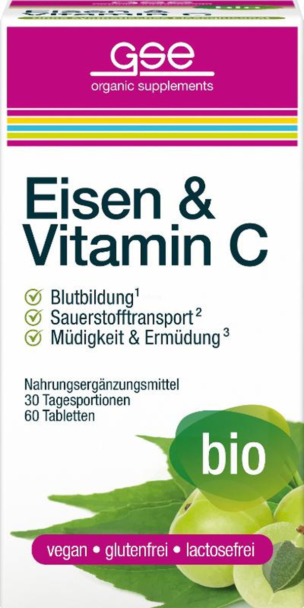 Produktfoto zu Eisen & Vitamin C Complex 60 Tabletten