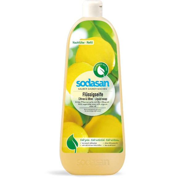 Produktfoto zu Flüssigseife Citrus & Olive Nachfüller 1L