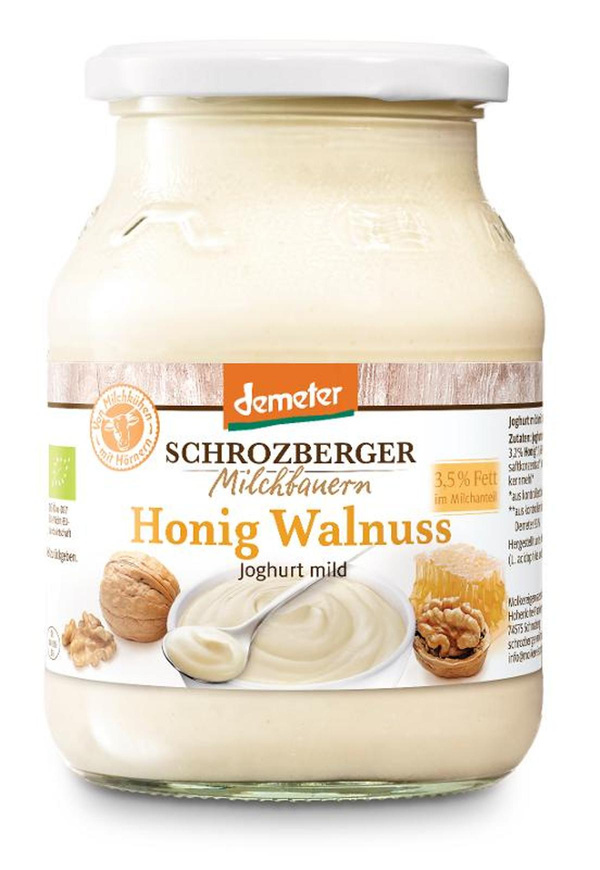 Produktfoto zu Joghurt Honig-Walnuss 500 g