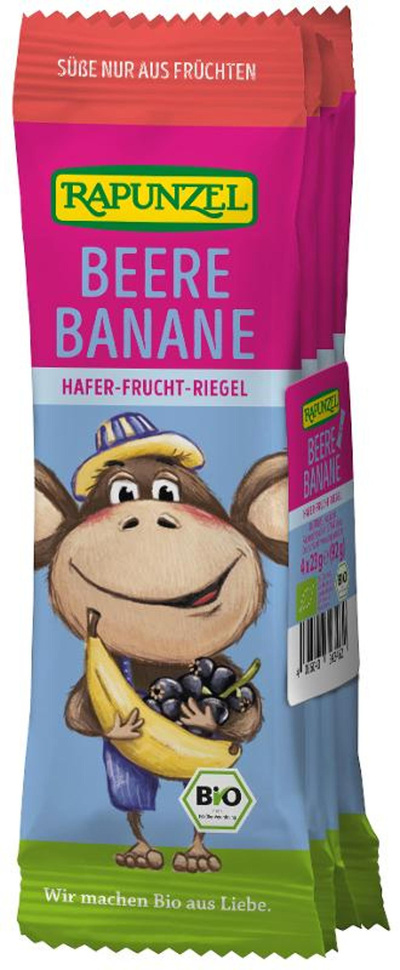 Produktfoto zu Beere Banane Hafer-Frucht-Riegel 4 Stück à 28g