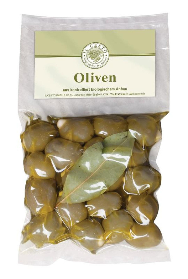 Produktfoto zu Griech. Oliven mit Mandeln gefüllt 175g