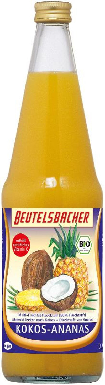 Produktfoto zu Kokos Ananas Saft Kiste 6*0,7L