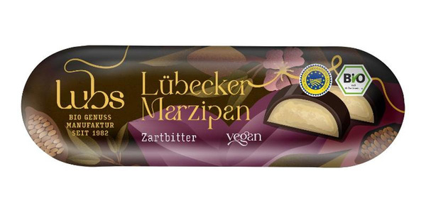 Produktfoto zu Marzipanbrot Zartbitter 50g