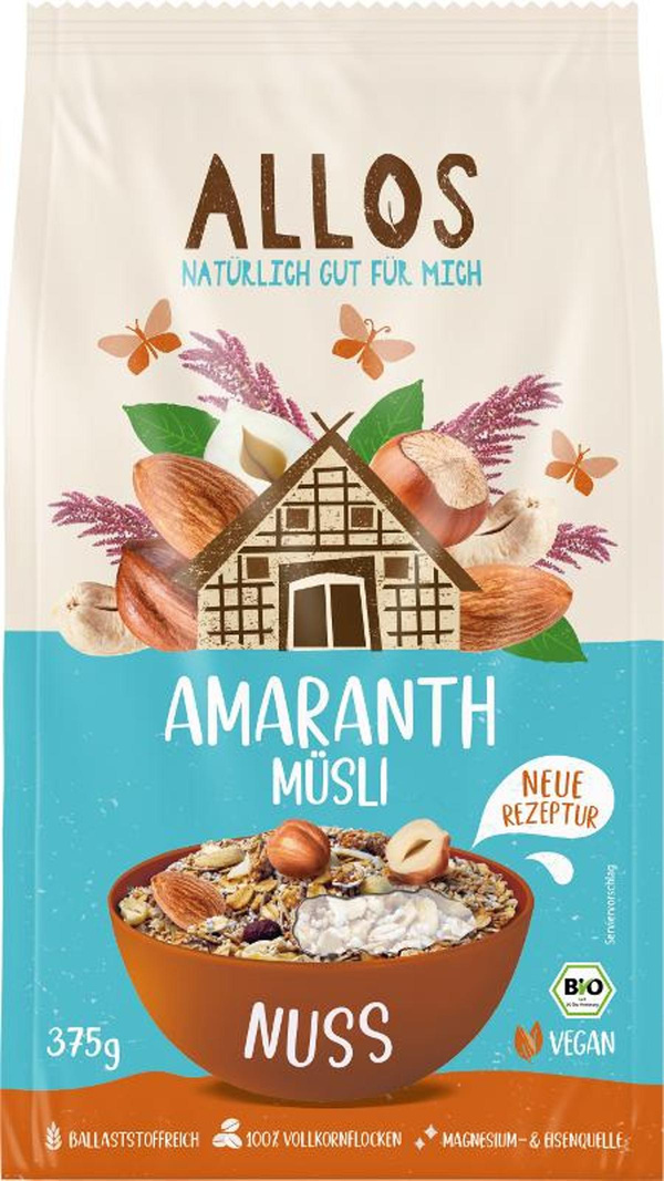 Produktfoto zu Amaranth Nuss-Müsli 375g