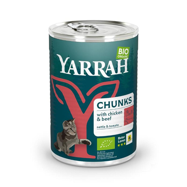 Produktfoto zu Katze Dose Bröckchen Huhn u. Rind 405g