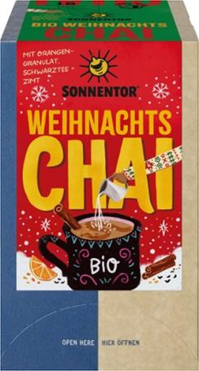 Produktfoto zu Sonnentor Weihnachts Chai Tee  18 Beutel