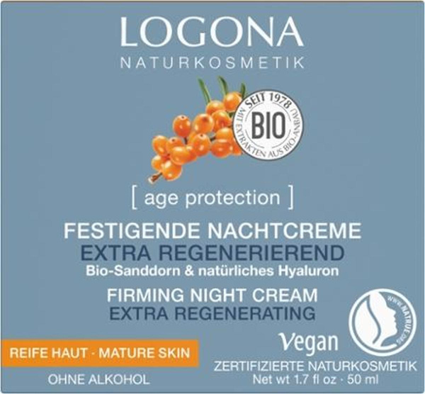 Produktfoto zu [age protection] Extra regenerierende Nachtcreme Sanddorn & Hyaluron 50ml