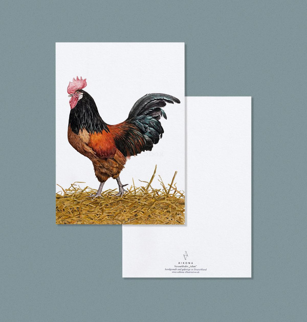 Produktfoto zu Postkarte Hahn