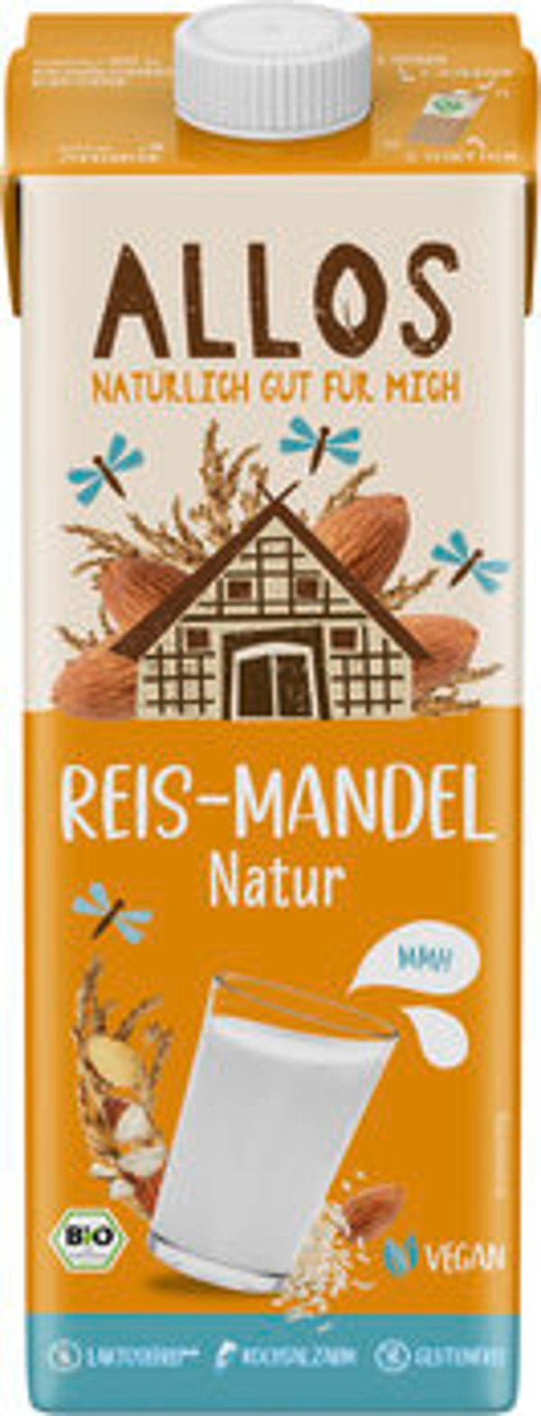 Produktfoto zu Reis-Mandel Drink Naturell 1L