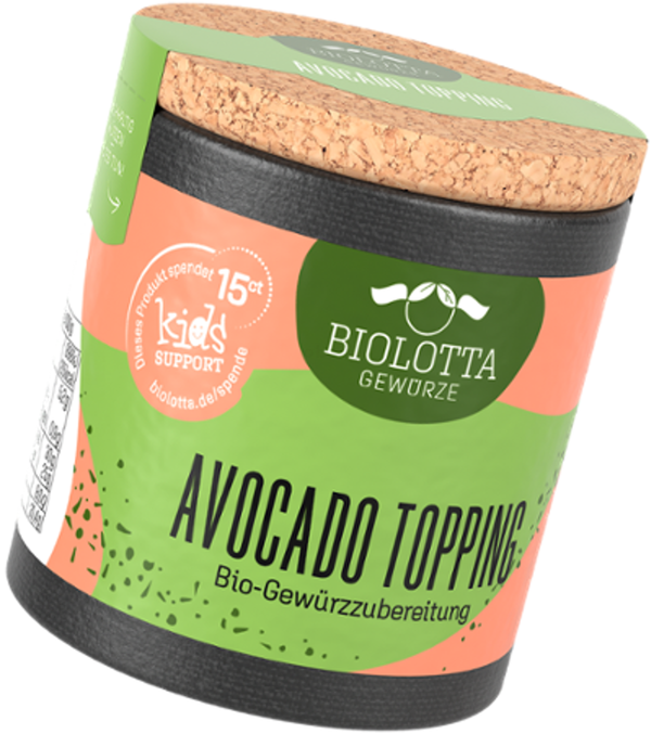 Produktfoto zu Bio Avocado-Topping, Gewürzzubereitung (Pappdose) 50g