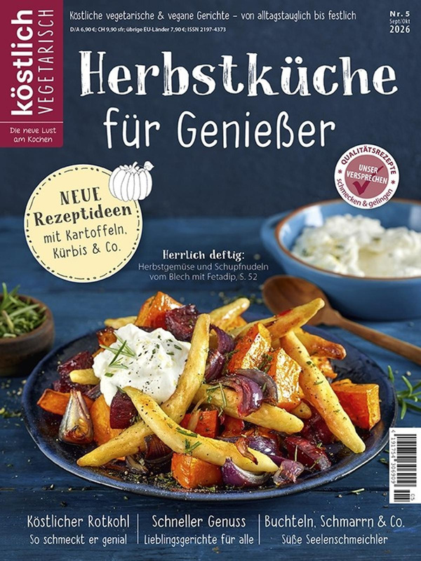 Produktfoto zu Zeitschrift "köstlich vegetarisch"