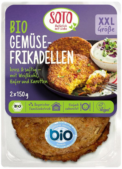 Produktfoto zu Gemüsefrikadellen (2 Stück) 300g