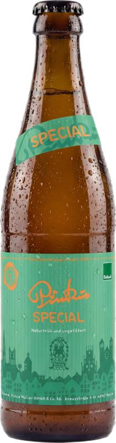 Produktfoto zu Pinkus Spezial Kiste 8*0,5L