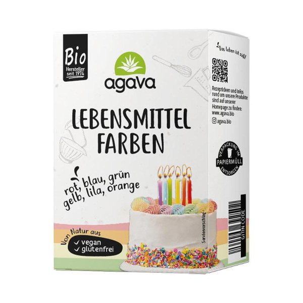 Produktfoto zu 6 Lebensmittelfarben 48g