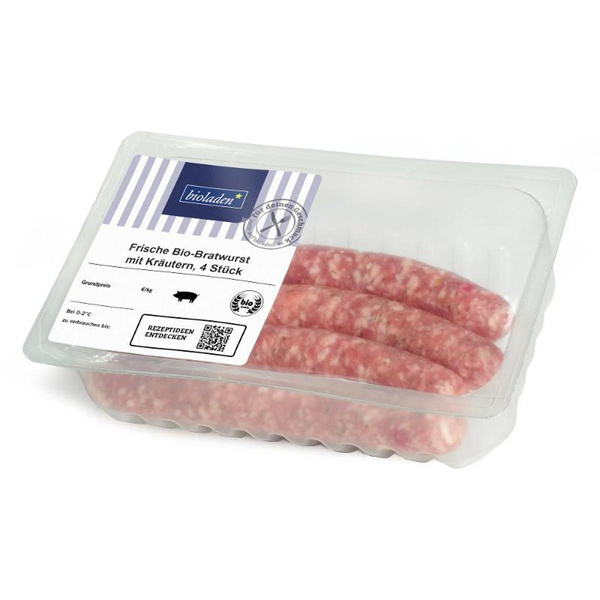 Produktfoto zu Bratwurst frisch mit Kräutern ca. 300g