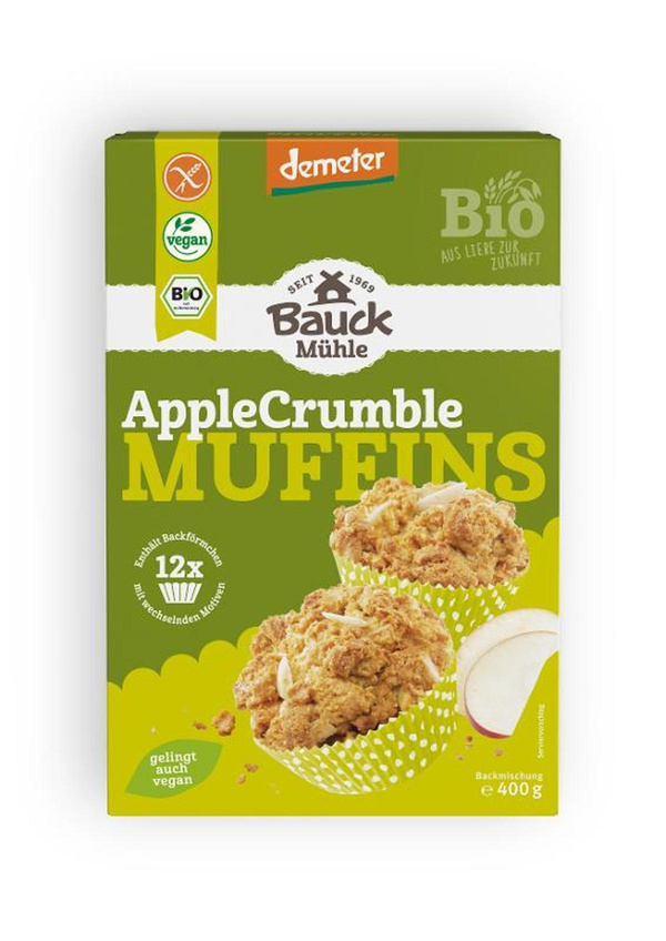 Produktfoto zu Backmischung Apple Crumble für 12 Muffins