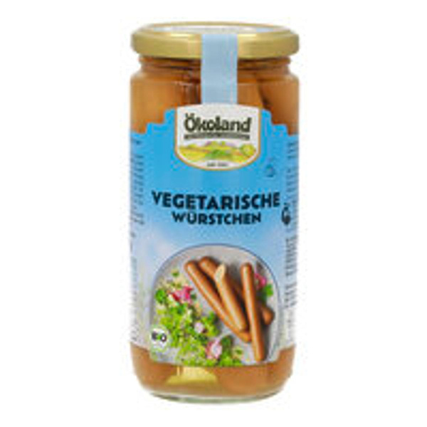 Produktfoto zu vegetarische Würstchen im Glas 380g