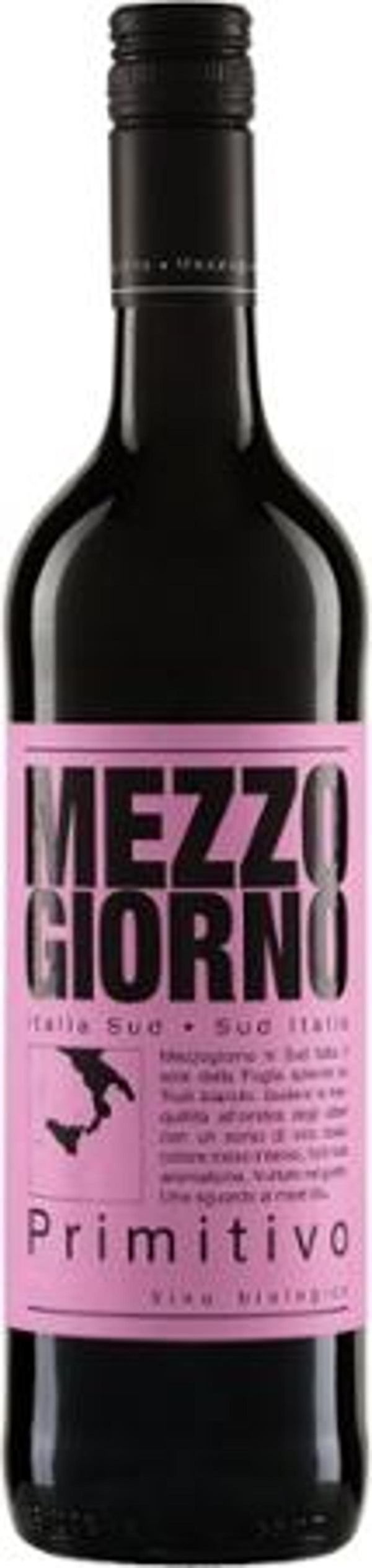 Produktfoto zu Mezzogiorno Primitivo IGT 0,75L