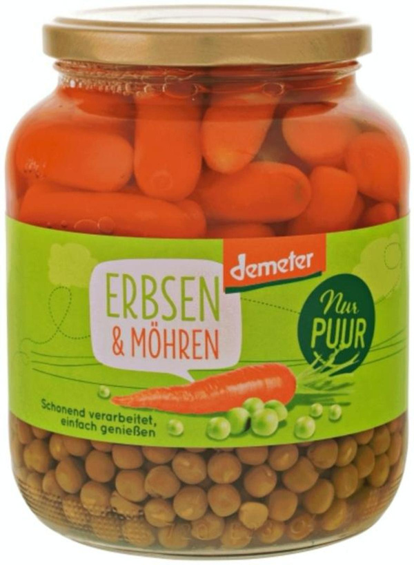 Produktfoto zu Erbsen & Möhren 680g