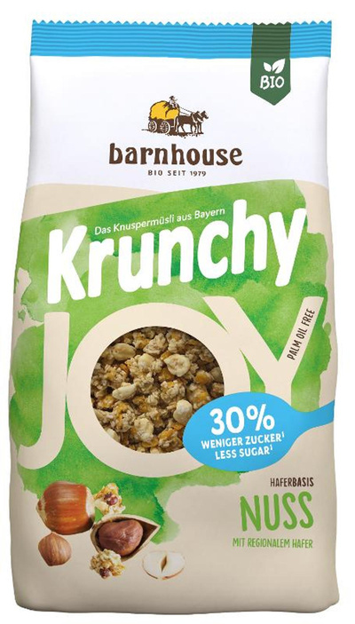 Produktfoto zu Krunchy JOY Nuss zuckerreduziert 375g