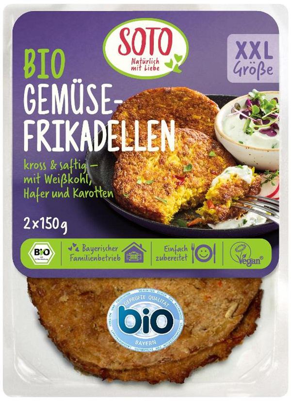 Produktfoto zu Gemüsefrikadellen (2 Stück) 300g
