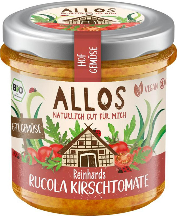 Produktfoto zu Brotaufstrich "Reinhards Rucola Kirschtomate" 135g