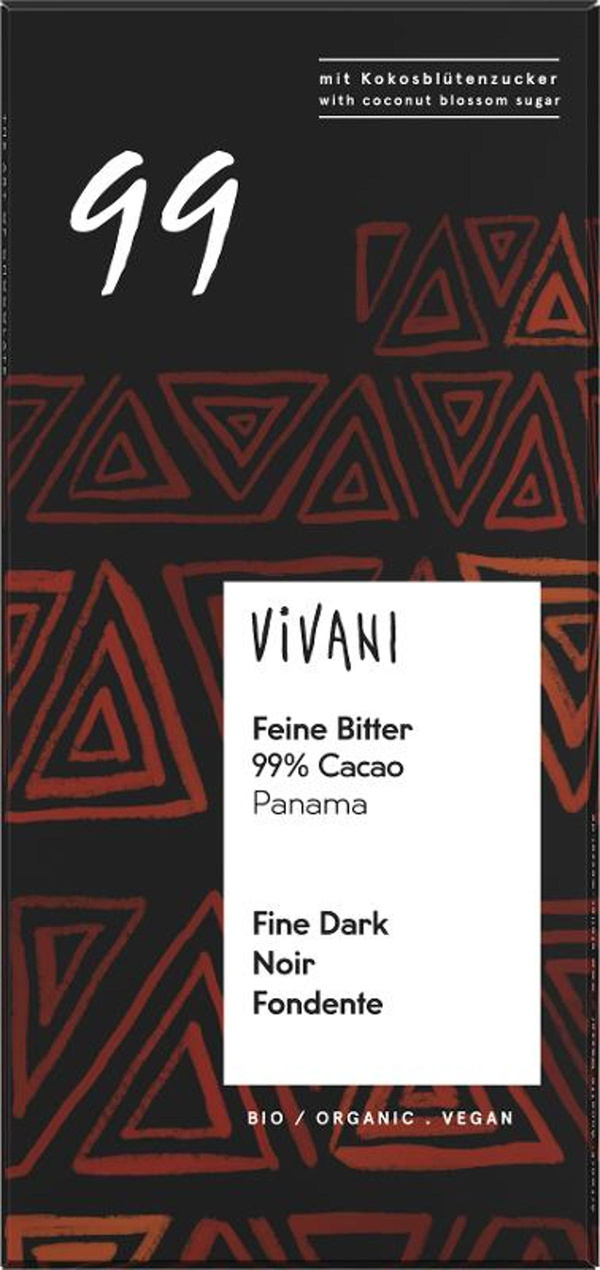 Produktfoto zu Feine Bitter mit 99% Cacao vegan