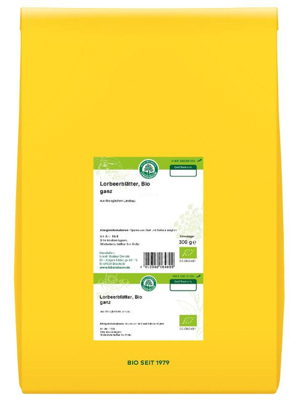 Produktfoto zu Lorbeerblätter ganz getrocknet 300g