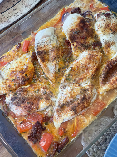 Rezeptbild für Paprika-Sahne-Hähnchen