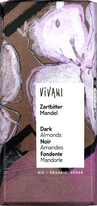 Produktfoto zu Zartbitter Mandel Tafelschokolade 100g