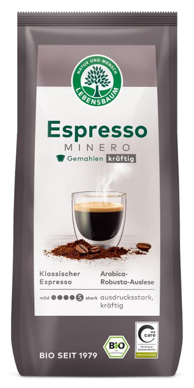 Produktfoto zu Espresso Minero kräftig, gemahlen 250g