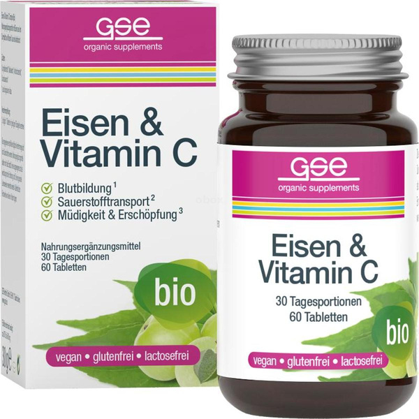 Produktfoto zu Eisen & Vitamin C Complex 60 Tabletten