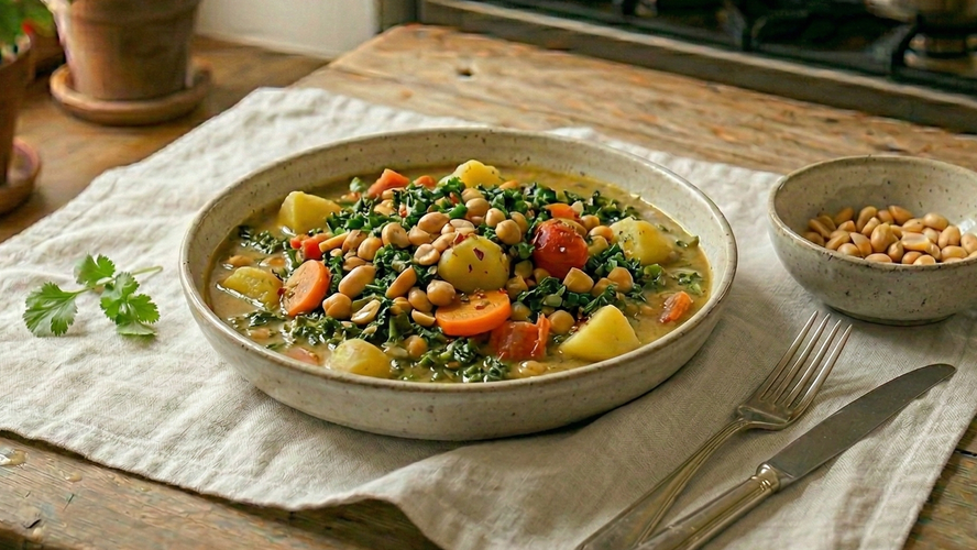 Rezeptbild für Grünkohl-Curry (One Pot)