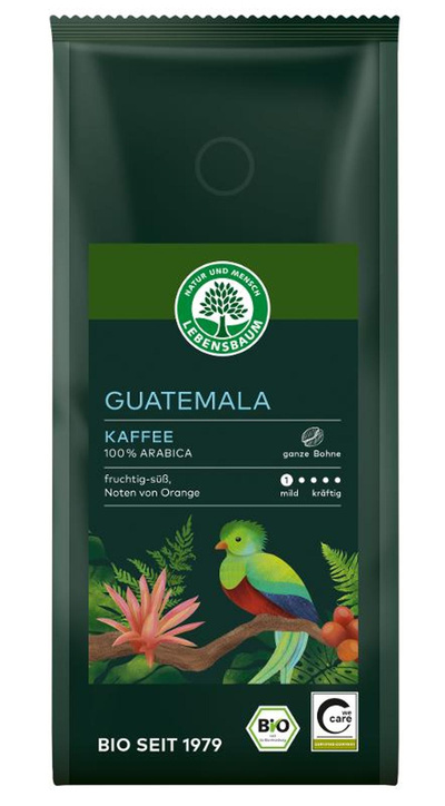 Produktfoto zu Guatemala Kaffee ganze Bohne 250g