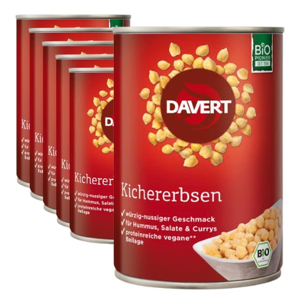 Produktfoto zu Kichererbsen 6x400g