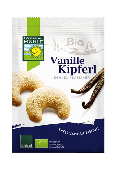 Produktfoto zu Dinkel Vanillekipferl 125g