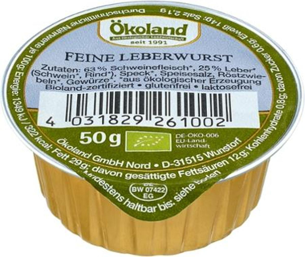 Produktfoto zu Feine Leberwurst 50g