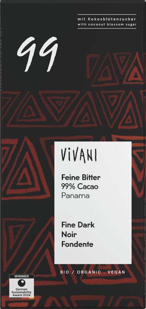Produktfoto zu Feine Bitter mit 99% Cacao vegan