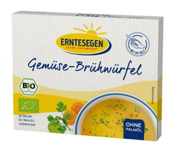Produktfoto zu Gemüse-Brühwürfel mit Ur-Salz 66g