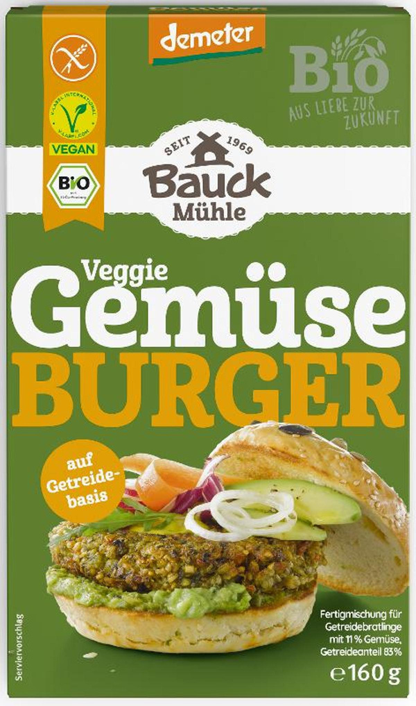 Produktfoto zu Gemüseburger Fertigmischung für 6 große Bratlinge