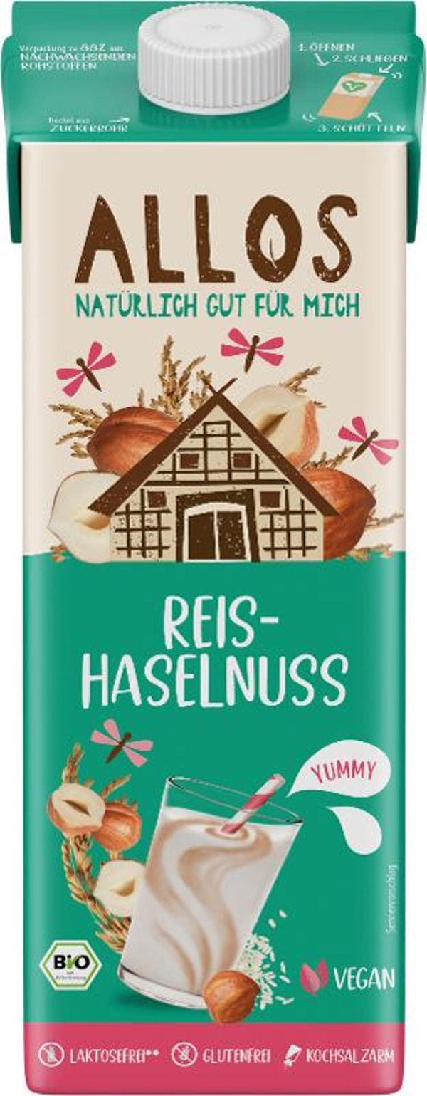 Produktfoto zu Reis-Haselnuss Natur 1L