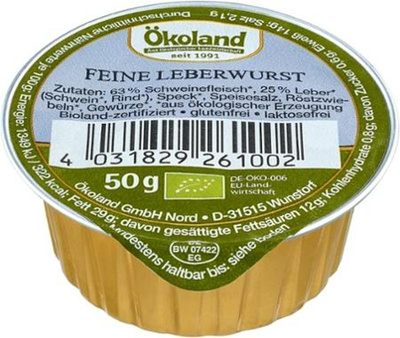 Produktfoto zu Feine Leberwurst 50g