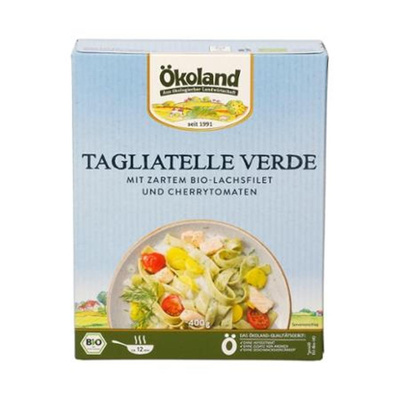 Produktfoto zu TK Tagliatelle Verde mit Lachs 400g
