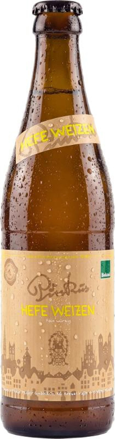 Produktfoto zu Pinkus Hefe Weizen 8* 0,5l Kiste