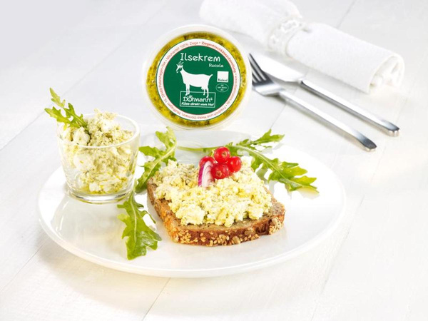Produktfoto zu Ilsekrem Ziegenfrischkäse mit Rucola 150g